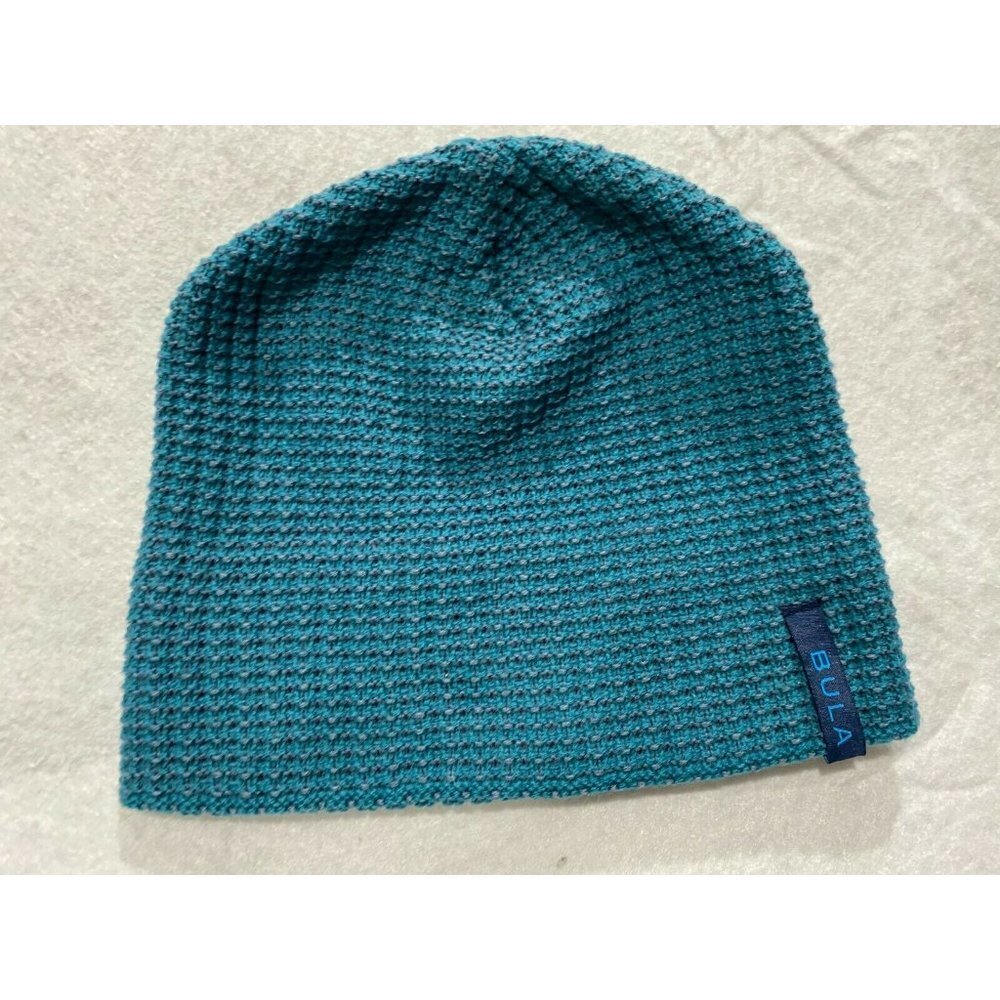 Bula cable‎ knit winter hat blue turquesa color